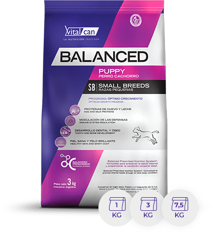 Balanced Perro Cachorros Raza Pequeños X 3K