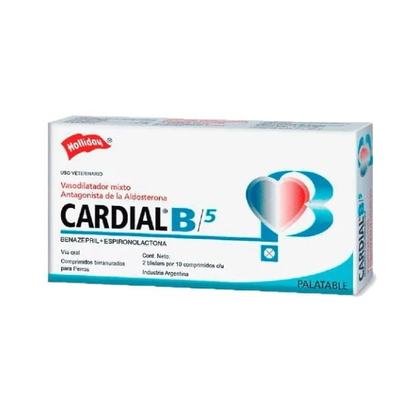 Cardial "B"  5 Mg X 20 Comp