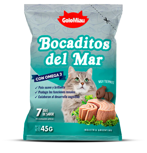 Golomiau Del Mar P/Gatos 45Gr