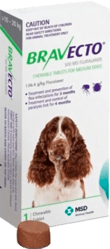 Bravecto Perros De 10 A 20Kg