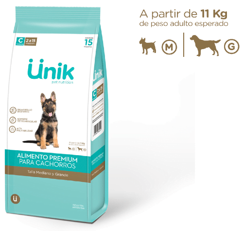Unik Cachorros Talla Medianos/Grandes 15Kg