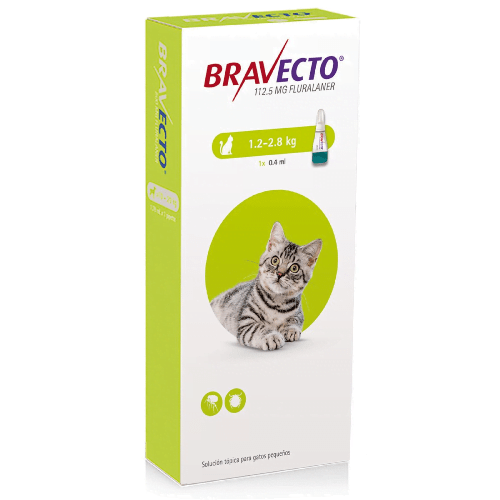 Bravecto Gato De 1.2 A 2.8Kg
