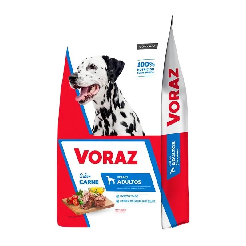 Voraz Adulto Carne X 10Kg